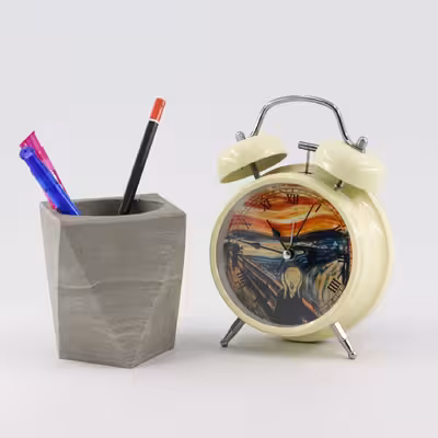 ساعت رومیزی طرح نقاشی جیغ کد 3934