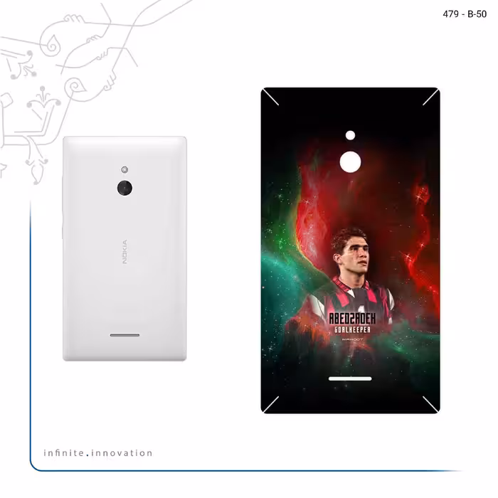 برچسب پوششی ماهوت مدل Ahmad Reza Abedzadeh مناسب برای گوشی موبایل نوکیا XL