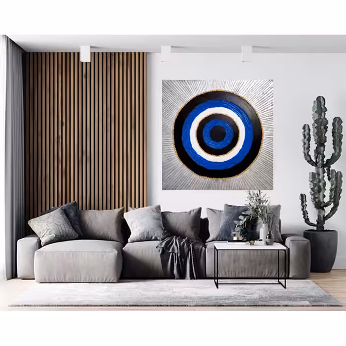  تابلو نقاشی ورق نقره مدل چشم نظر کد A7024 