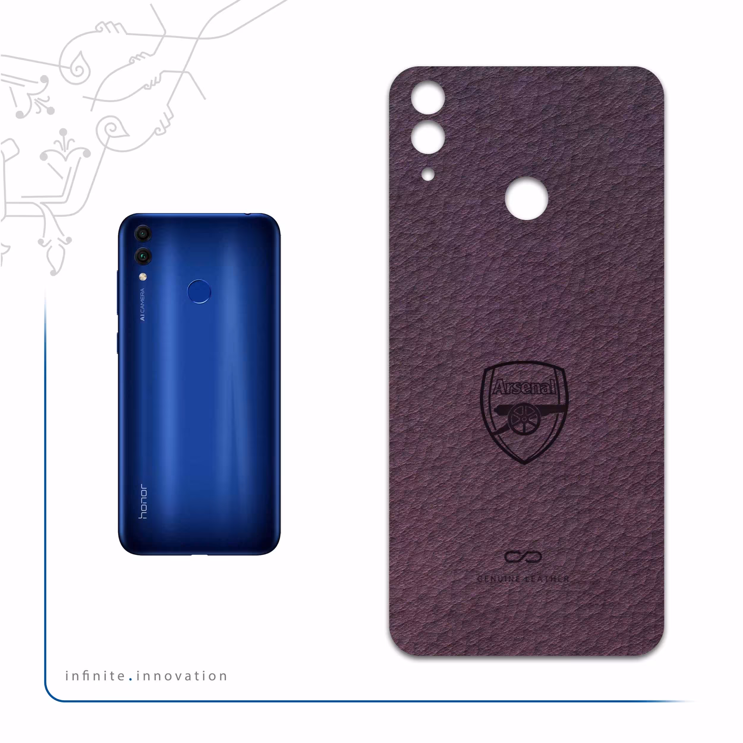 برچسب پوششی ماهوت مدل PL-ARSNL مناسب برای گوشی موبایل آنر 8C