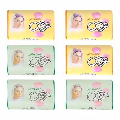 صابون شستشو عروس (پاکسان) مدل G-W وزن 75 گرم بسته 6 عددی 