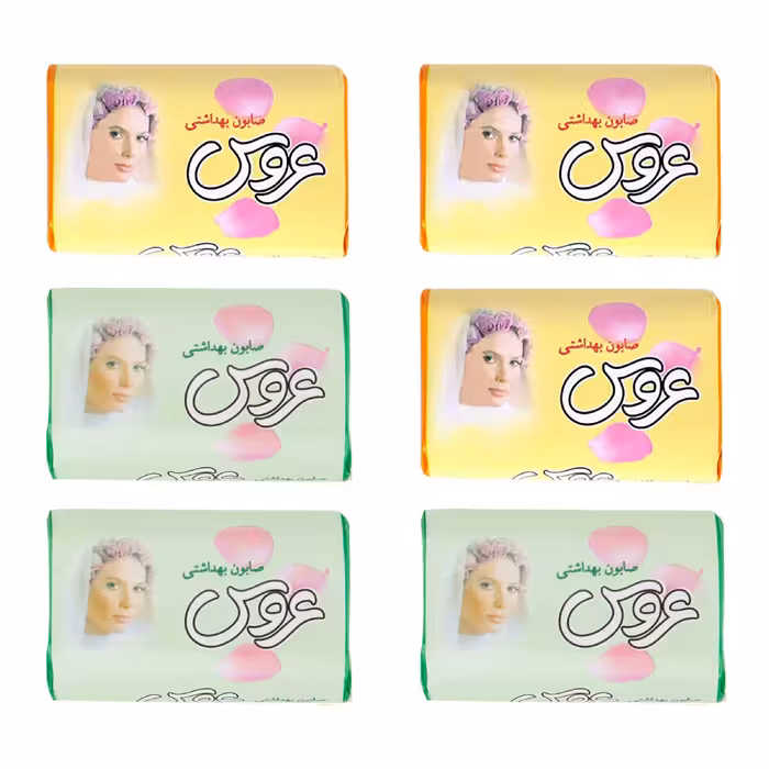 صابون شستشو عروس (پاکسان) مدل G-W وزن 75 گرم بسته 6 عددی 