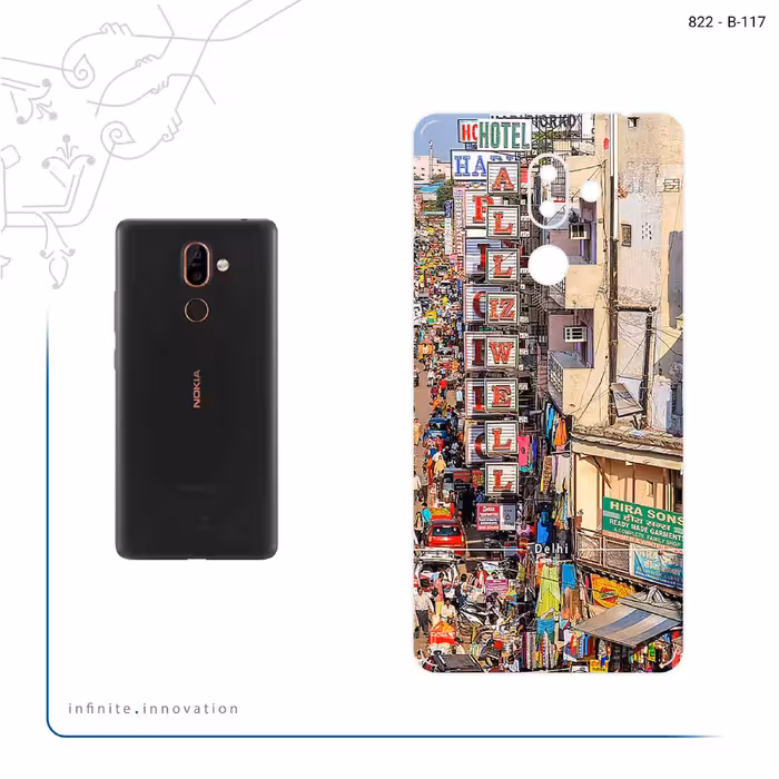 برچسب پوششی ماهوت مدل City of Delhi مناسب برای گوشی موبایل نوکیا 7 Plus