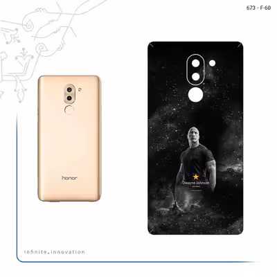 برچسب پوششی ماهوت مدل Dwayne Johnson مناسب برای گوشی موبایل آنر 6X