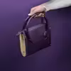 کیف دستی چرم و چوب مدل بامبو