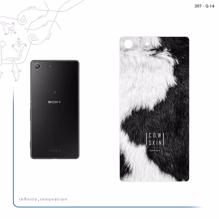 برچسب پوششی ماهوت مدل Cow Skin مناسب برای گوشی موبایل سونی Xperia M5