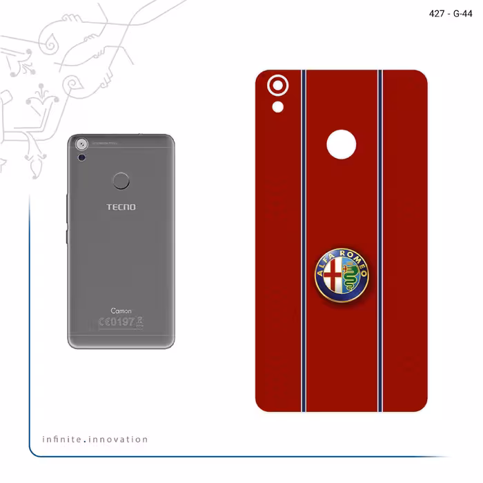 برچسب پوششی ماهوت مدل Alfa Romeo مناسب برای گوشی موبایل تکنو Camon CX Air