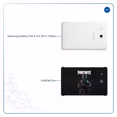 برچسب پوششی ماهوت مدل Fortnite-Game مناسب برای تبلت سامسونگ Galaxy Tab E 9.6 2015 T560