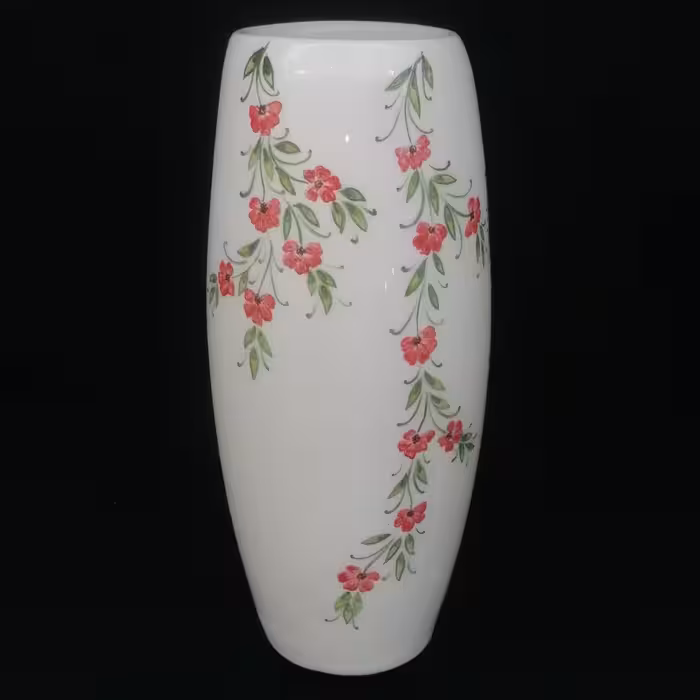 گلدان سرامیکی هیوا طرح رز ایستاده کد 11026009