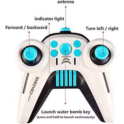 تانک بازی کنترلی مدل تیرپرتابی ژله ای کد HD5000