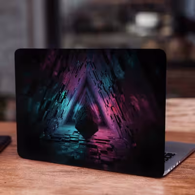 استیکر لپ تاپ طرح cube circuit chipsکد N-127مناسب برای لپ تاپ 15.6 اینچ