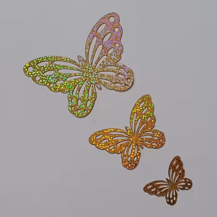 ابزار تزیین کیک به گز مدل پروانه مجموعه 3 عددی