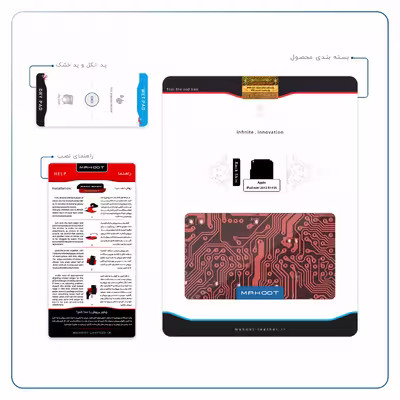 برچسب پوششی ماهوت مدل Red Printed Circuit Board مناسب برای تبلت اپل iPad mini 2012 A1455