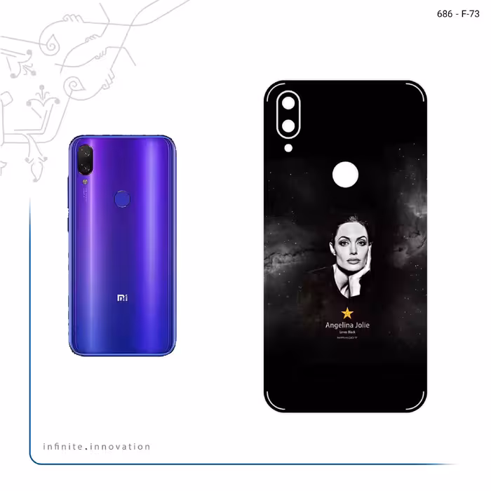 برچسب پوششی ماهوت مدل Angelina Jolie مناسب برای گوشی موبایل شیائومی Mi Play