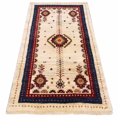 گبه دستباف کناره طول یک و نیم متر سی پرشیا کد 122482