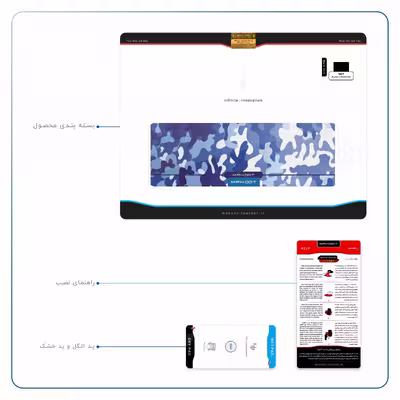 برچسب پوششی ماهوت مدل Army-Winter مناسب برای تبلت اپل iPad Air 2 2014 A1567