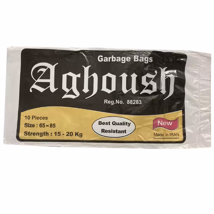 کیسه زباله آغوش مدل ضخیم 6585 چهار بسته 10 عددی