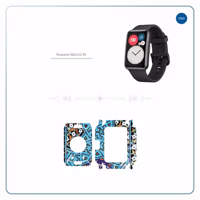 برچسب ماهوت طرح Iran Tile7 مناسب برای ساعت هوشمند هوآوی Watch Fit