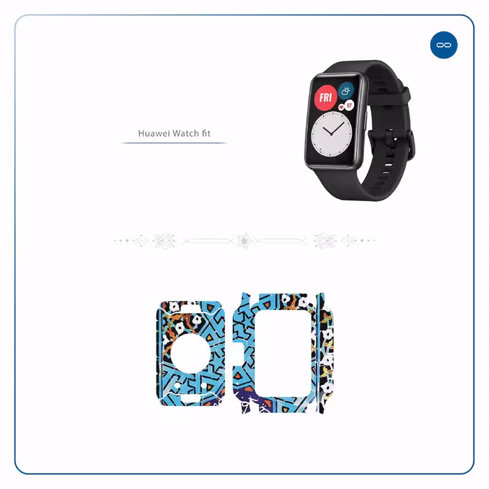 برچسب ماهوت طرح Iran Tile7 مناسب برای ساعت هوشمند هوآوی Watch Fit