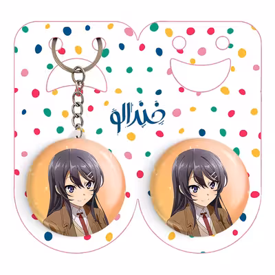 پیکسل خندالو مدل مای انیمه بانی گرل سنپای کد 16440 به همراه جاکلیدی