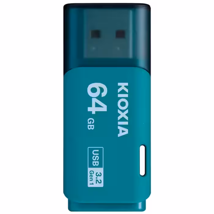 فلش کیوکسیا مدل U301 LU301L064GG4 USB3.2 Gen.1 با ظرفیت 64 گیگابایت