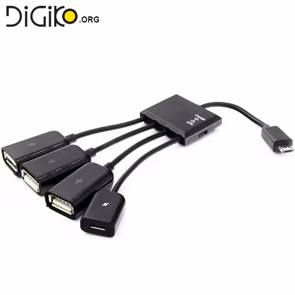 هاب USB OTG به همراه سوئیچ قطع و وصل