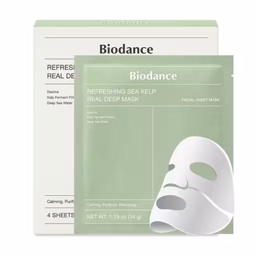 ماسک ورقه ای جلبک دریایی بایودنس ( 1 ورقه ای و 4 ورقه ای)