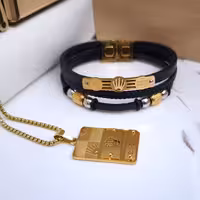 ست گردنبند و دستبند رولکس اسپرت