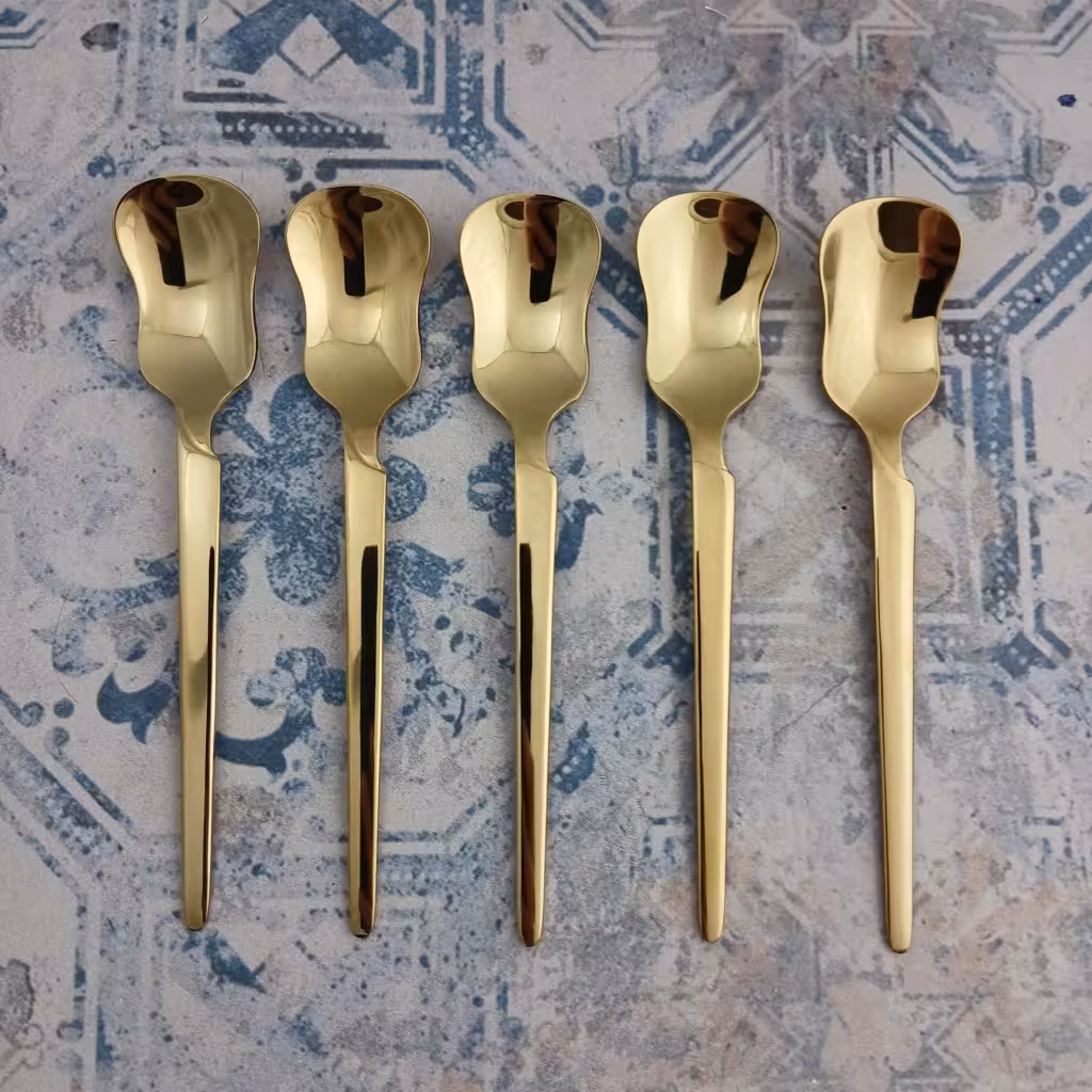 قاشق بستنی طلایی هارمونی کد 02