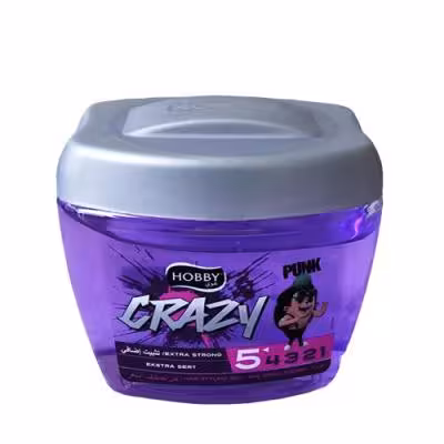 ژل حالت دهنده مو هوبی HOBBY با سختی 5 مدل PUNK حجم 150 میل