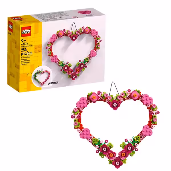 لگو آویز قلب تزئینی 40638 Heart Ornament