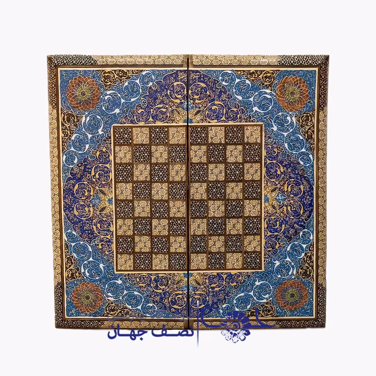 تخته نرد و شطرنج 50 سانتی تذهیب کد ts56