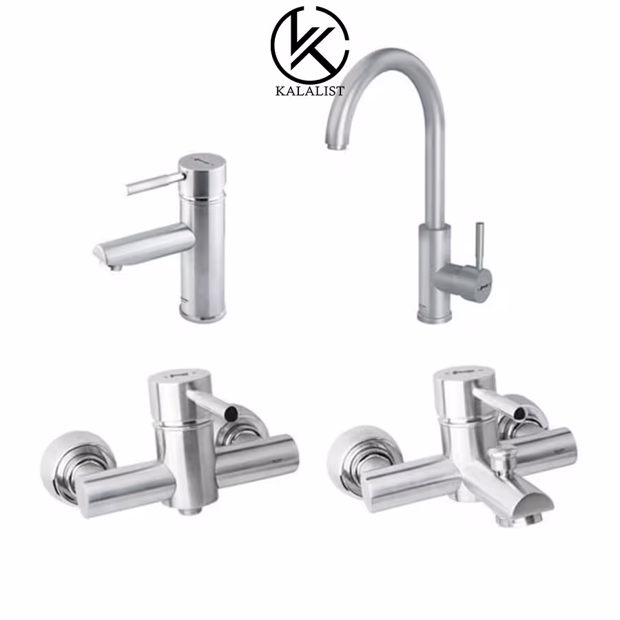 شیرآلات برند شودر مدل موناکو پلاس کروم مات