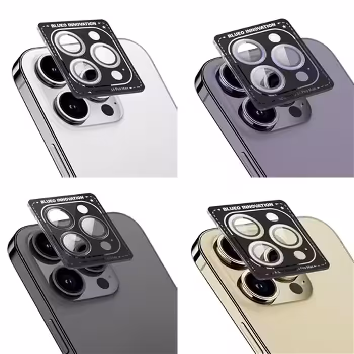 رینگ محافظ لنز آیفون BLUEO Metal Frame Lens Protector Glass مناسب برای Apple iPhone 15 Plus