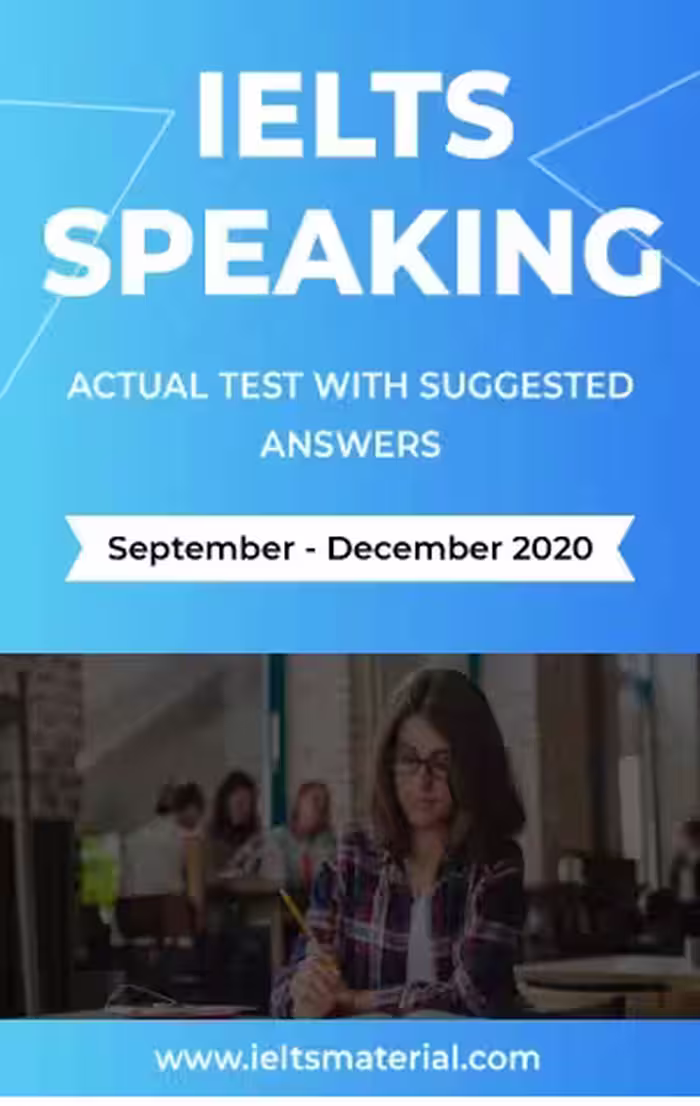 آیلتس اسپیکینگ اکچوال تست | کتاب انگلیسی IELTS Speaking Actual Tests Sep – Dec 2020