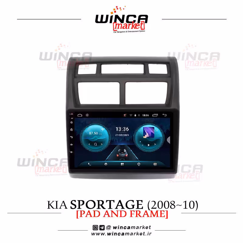 مانیتور فابریک اندروید اسپورتیج (2008-2010) سری اس S400 پلاس وینکا WINCA مدل RS855