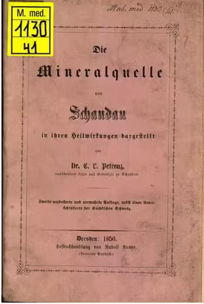 خرید و دانلود نسخه کامل کتاب Die Mineralquelle von Schandau in ihren Heilwirkungen dargestellt