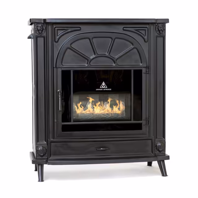 بخاری گازی جهان افروز مدل JCF350 وودکس سفید