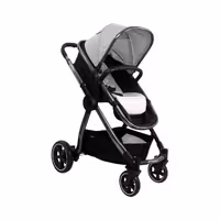 سرویس کالسکه دو‌تکه ببکو Bebeko طوسی روشن مدل Diamond