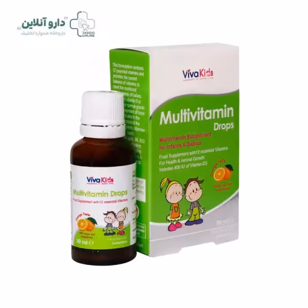قطره مولتی ویتامین ویواکیدز پوراطب گستر ایرانیان 30 میلی‌لیتر