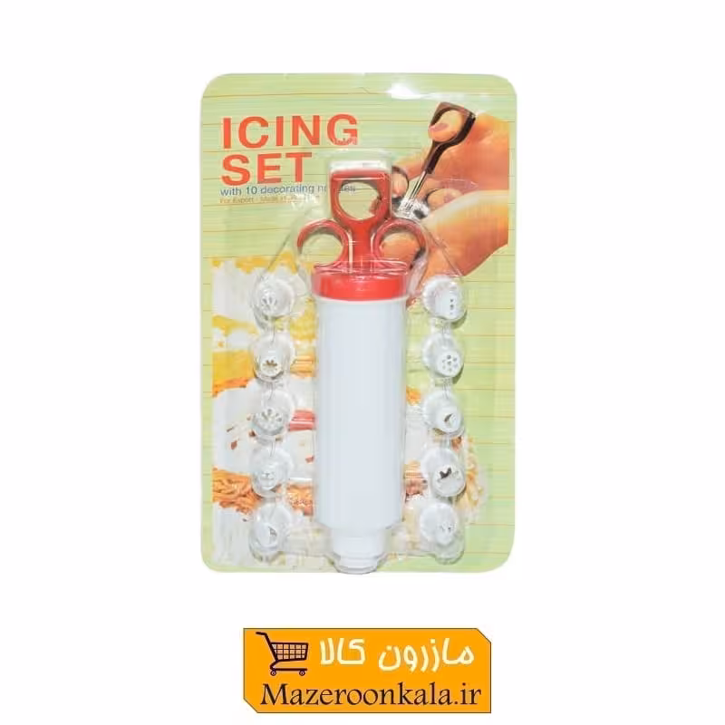 سرنگ خامه ریز Icing Set با 10 سری یا نازل تزئین کیک HCK-006