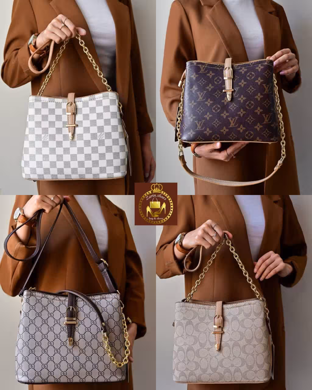 کیف زنانه دوشی خارجی زنجیری مجلسی و اداری مارک