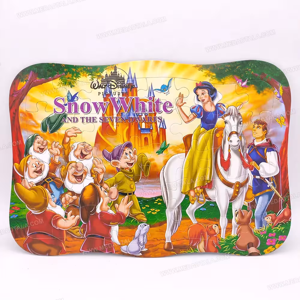 پازل پشت وایت بردی سفید برفی و هفت کوتوله