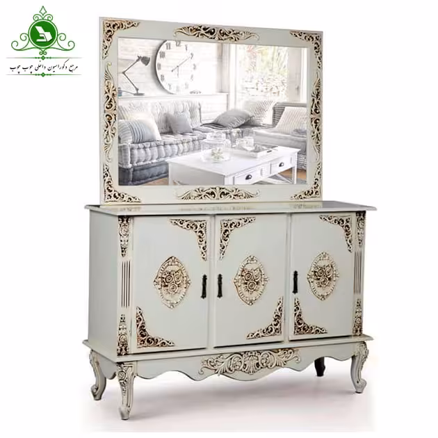 آینه و کنسول مدل رز