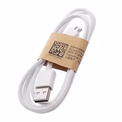 کابل شارژ MicroUsb سامسونگ s6 پک 20 عددی