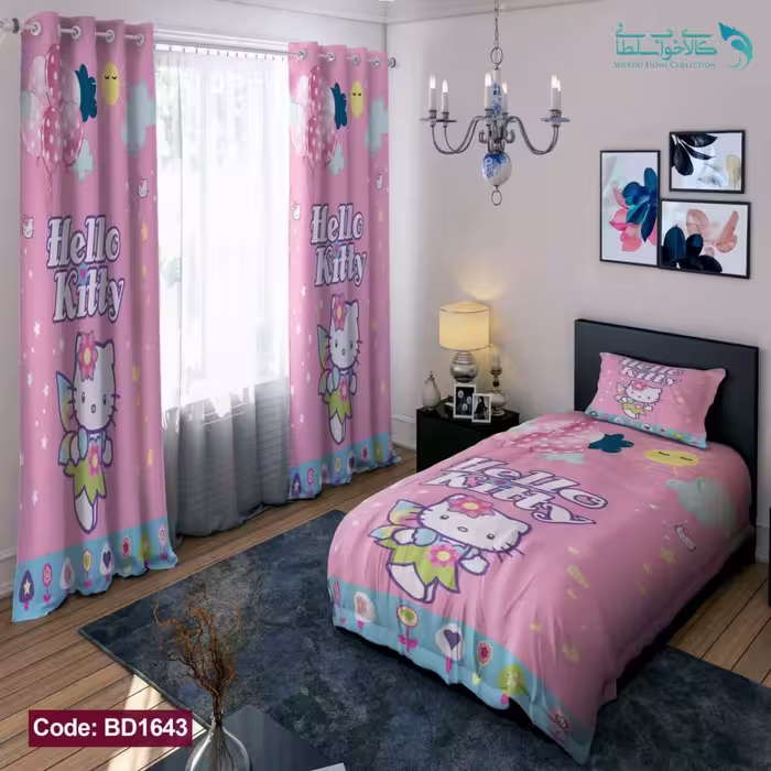 روتختی طرح هلو کیتی یکنفره کد BD1643