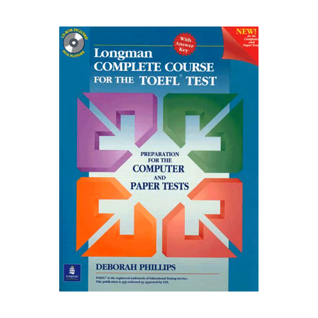 کتاب Longman Complete Course for the TOEFL Test Paper Test cbt,pbt برای آزمون تافل