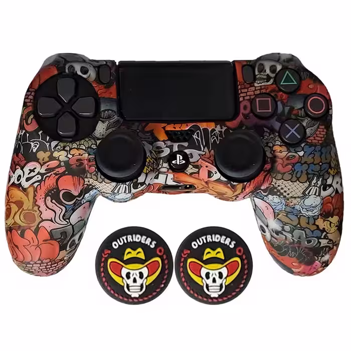روکش دسته PS4 طرح جمجمه Skull Graffiti