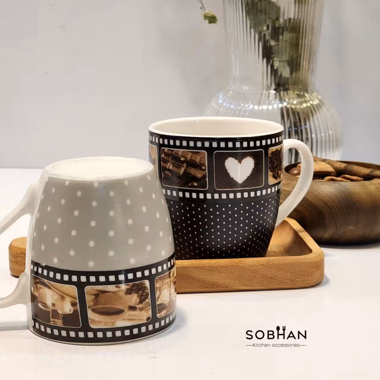 ماگ سرامیکی طرح خالدار