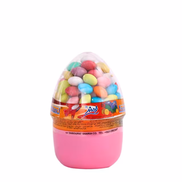 دراژه رنگارنگ تخم مرغی فرمند 10 گرمی